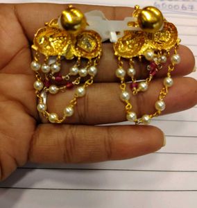 Silver with 18kt Gold plated Earrings