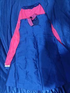 Dark Royal Blue And Gajari Bajirao Mastani Dress