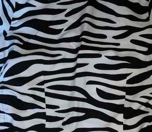 Zebra Print Tie-Up Top