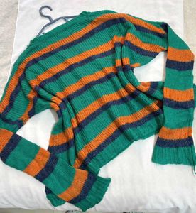 🎁BUY1 GET1 Free Oversized Striped Knit Sweater F