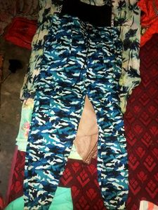 Blue Cotton Cargo/ Armi Pant