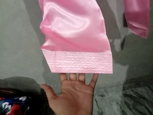 Pink Satin Salwar Suit