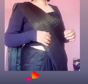 🎀Black &amp; Green Saree 🎀
