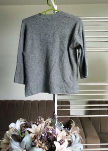 Grey Pocket Sweater