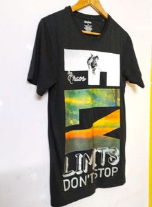 Easy Buy Black round Neck Tshirt Men