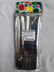 Dot Ball Pen Blue Pack Of 5 Refillable