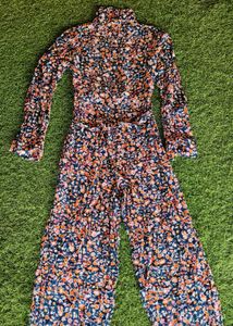 Floral Print Jumpsuit