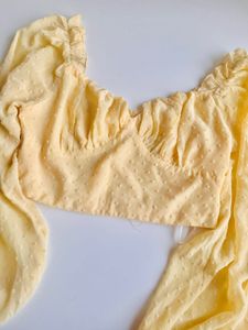 Yellow Crop Top