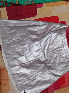 Silver Mini Skirt
