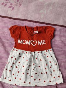 Cute 'Mom <3 Me' Baby Dress