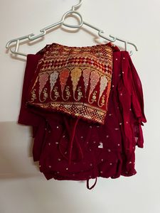Peplum With Shrug And Plazzo
