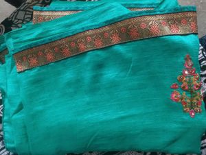 Silk Saree Embroidery