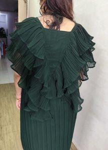 Elegant Ruffled Indo Western Top &amp; Skirt