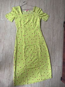 Retro Polka Dot Midi Dress