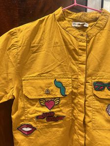 Cool Shirt With Colourful Badges