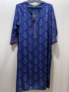 Blue Printed Kurta