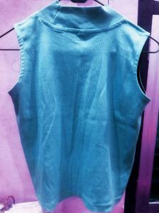 Sleeveless Turtleneck Top