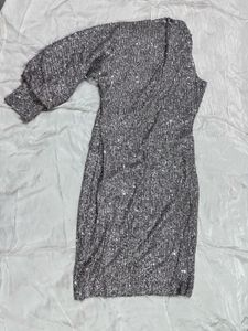 Sparkling Silver Party Dress