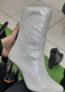 Trendy Silver Boots