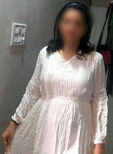 Lady Glamm A-Line Lace dress