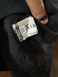 Black Button-Down Top