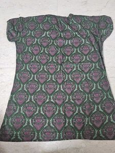Patterned Green Tunic Top