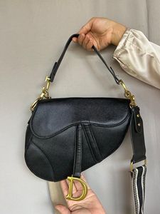Thrifted Christian Dior Black Saddle Bag
