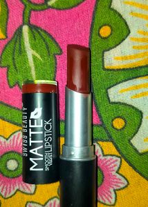 Swiss Beauty Matte Smooth Velvet Lipstk Dark Coffe