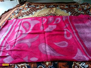 Pink Floral Saree