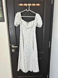 Puff Sleeve Floral Dress