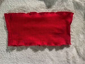 PLT Bandeau Ribbed Top