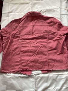 Peach Denim Jacket(cotton)