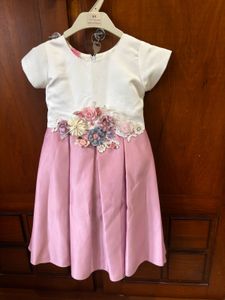 Girl's Pink Flower Dress