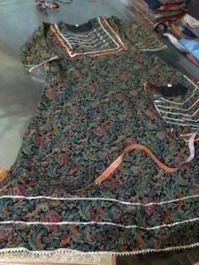 Elegant Green Printed Kurti