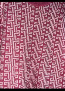 one time used Pink Patterned Knit Sweater
