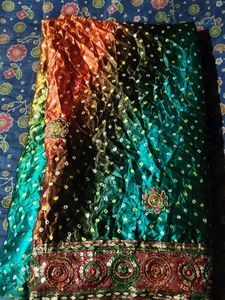 Beautiful Multicolour Printing Saree