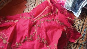 Pink Embroidered Saree