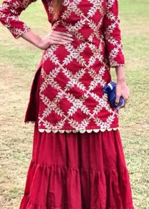 maroon sharara suit❤️‍🔥