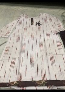Combo Mustard And White Suits With Jhumke Free
