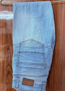 Light Wash Denim Ripped Jeans
