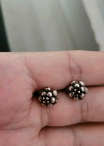 Sterling Silver 92.5 Berry Stud Earrings