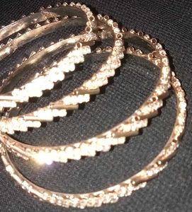 Diamong Gold Bangles