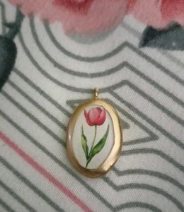 Tulip Porcelain Charm Pendant