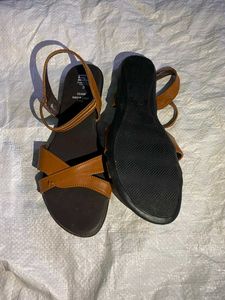 Brown Strappy Sandals - Size 3