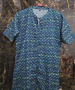 Ikkat Print Kurta