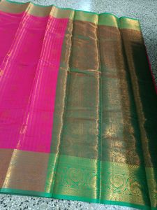 New Pink N Green Vairaoosi Saree