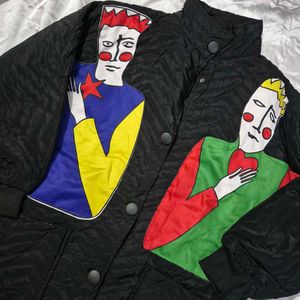 Unique Graphic Puffer Jacket