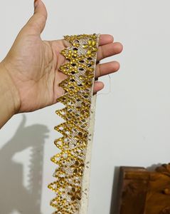 Gold Colour Border Lace