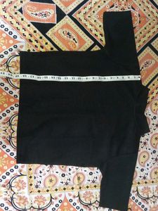 Black Turtle Neck Top