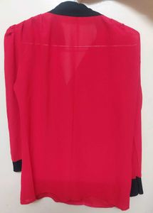 Stylish Red Top Casual And Formal Wear